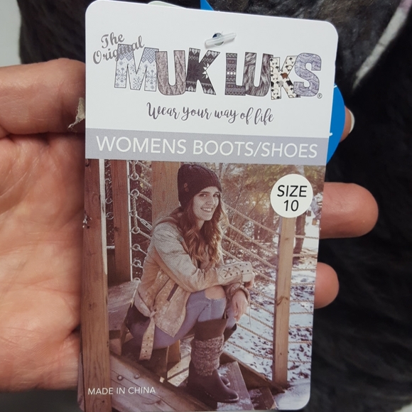 NWT women's Muk Luk waterproof boots size 10 - Picture 3 of 8